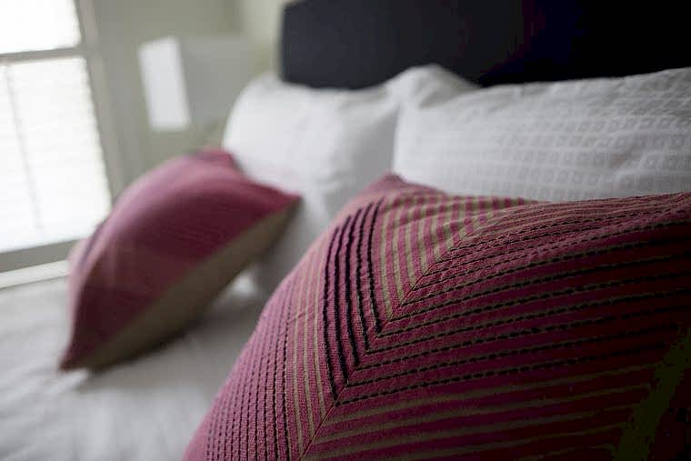 Pillows on Bed