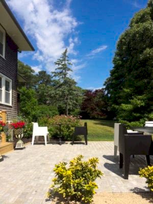 Patio with Chairs and Garden