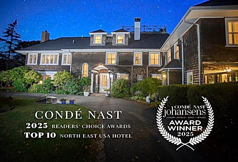 Condé Nast Top 10 USA Hotels North East / 2025 Reader's Choice Award / 2025 Johansen's Award